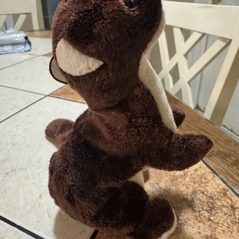 Ty Plush Toy - Brown and Cream - 2000 Gunner